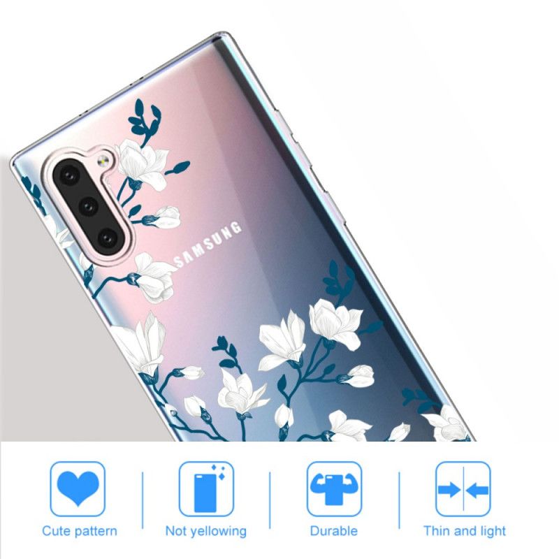 Skal Samsung Galaxy Note 10 Vita Blommor