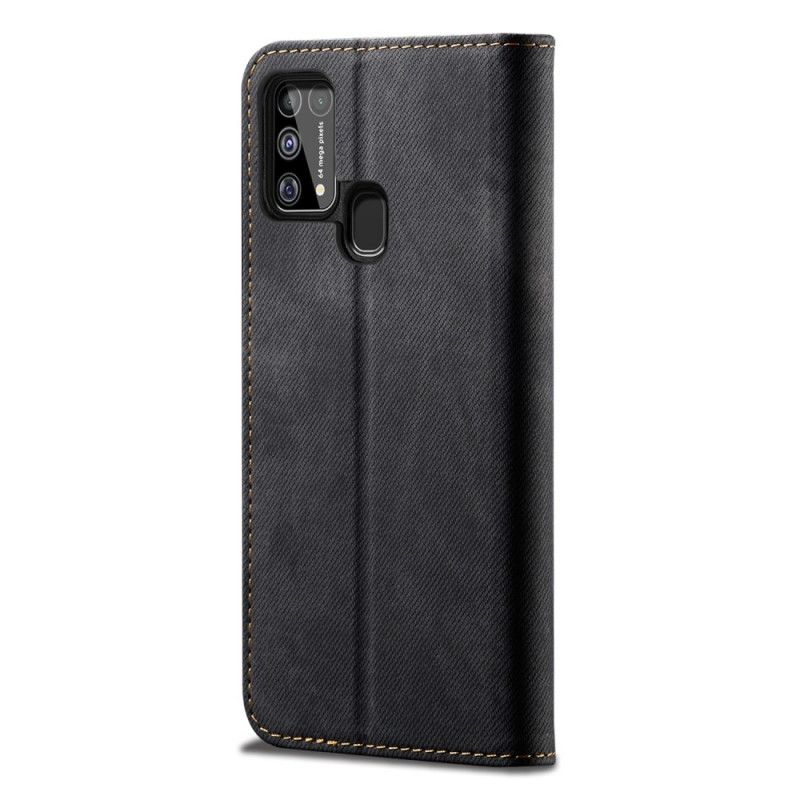 Folio-fodral för Samsung Galaxy M31 Svart Jeanstyg