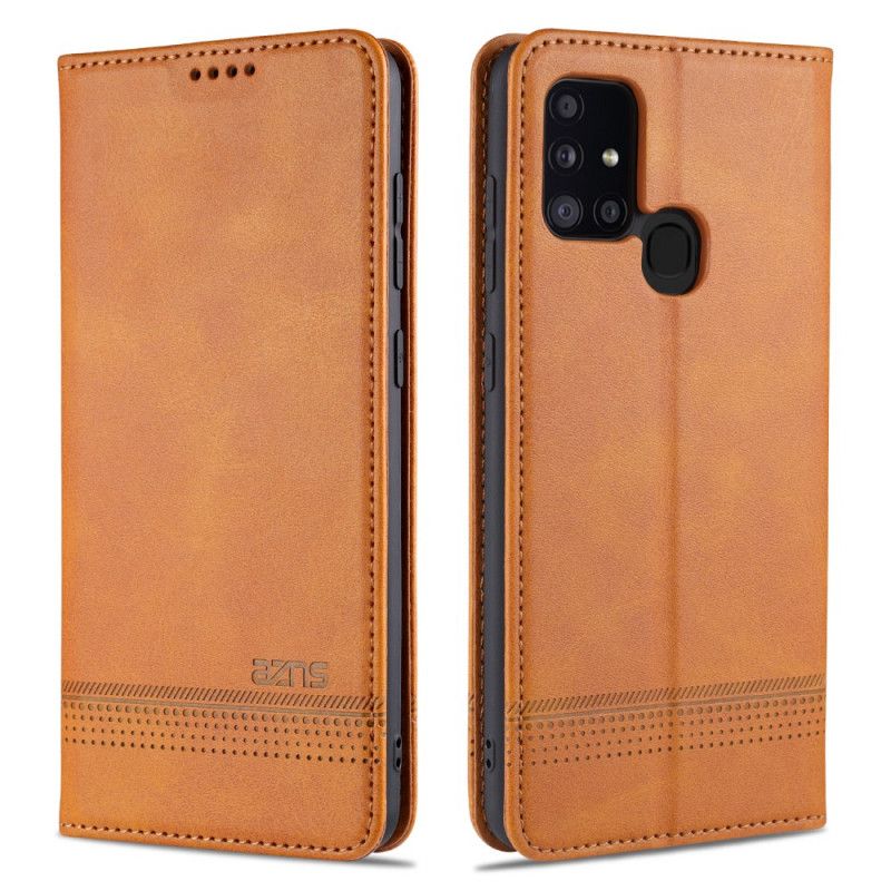 Folio-fodral Samsung Galaxy M31 Svart Aznsläderstil