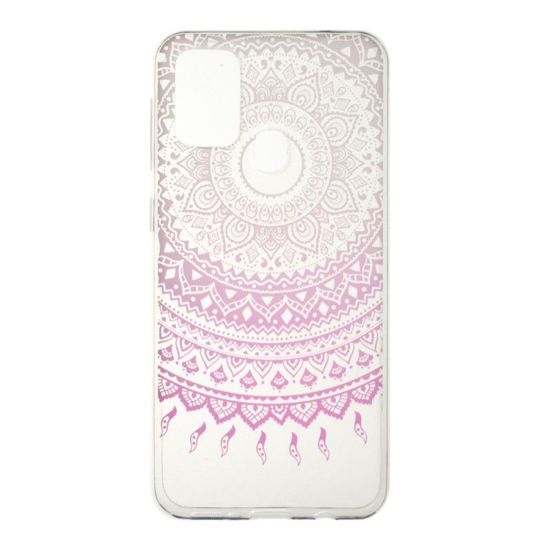 Skal för Samsung Galaxy M31 Rosa Transparent Färgglad Mandala