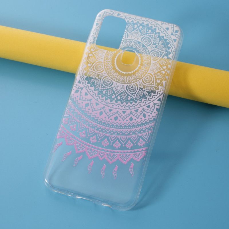 Skal för Samsung Galaxy M31 Rosa Transparent Färgglad Mandala