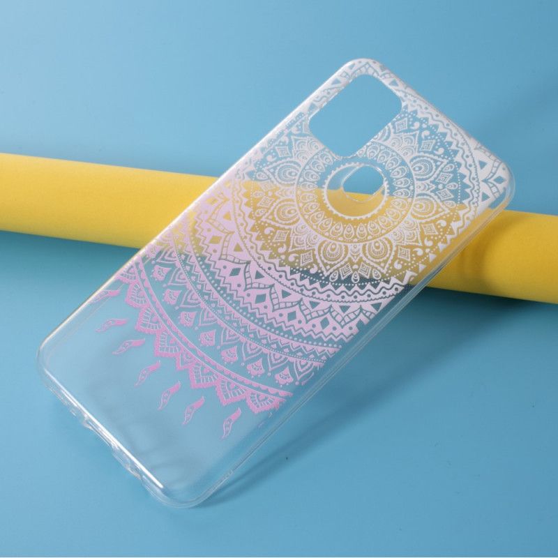 Skal för Samsung Galaxy M31 Rosa Transparent Färgglad Mandala