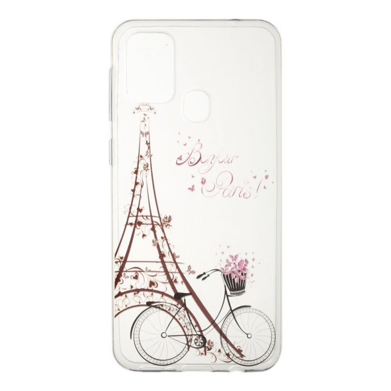 Skal Samsung Galaxy M31 Transparent Hej Paris