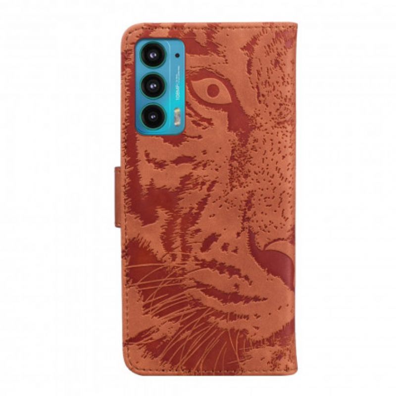 Fodral Motorola Edge 20 Tiger Face Print