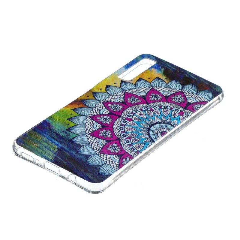 Skal Samsung Galaxy A7 Mobilskal Fluorescerande Mandala