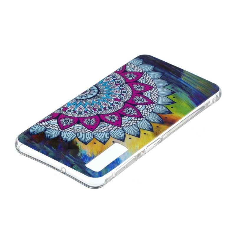 Skal Samsung Galaxy A7 Mobilskal Fluorescerande Mandala