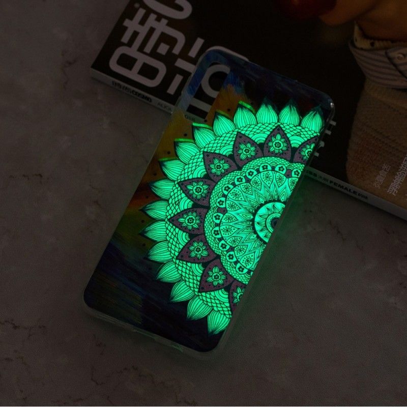 Skal Samsung Galaxy A7 Mobilskal Fluorescerande Mandala