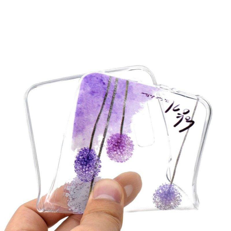 Skal Samsung Galaxy A7 Mobilskal Transparent Färgade Maskrosor