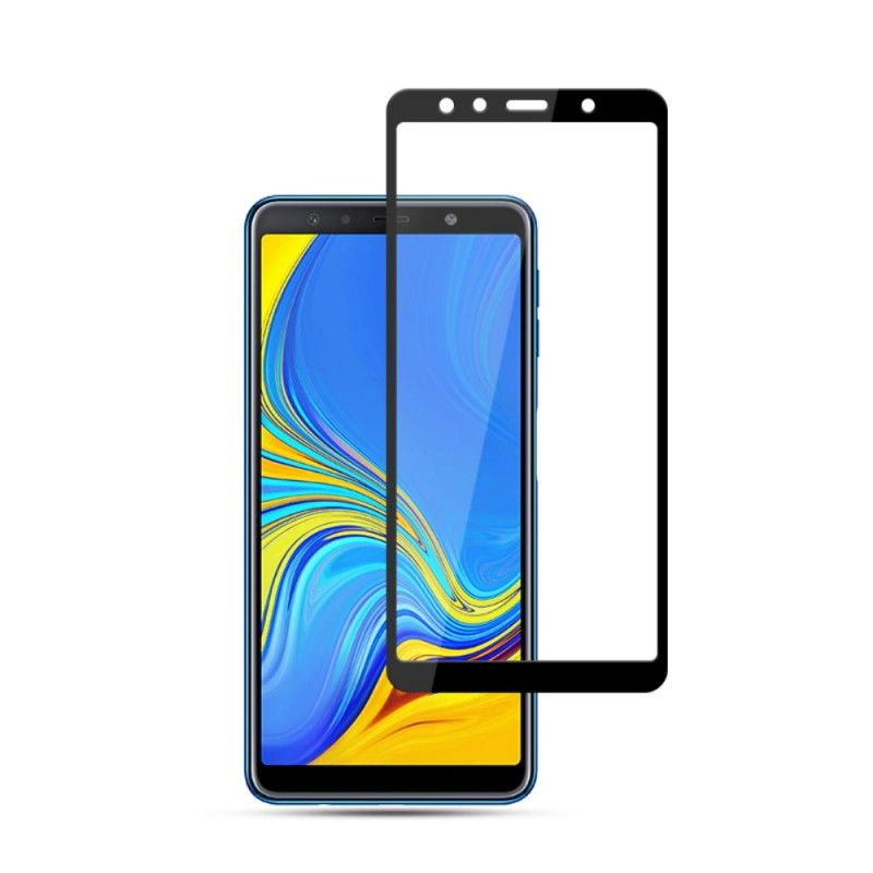 Skydd Av Härdat Glas Samsung Galaxy A7 Svart Mocolo