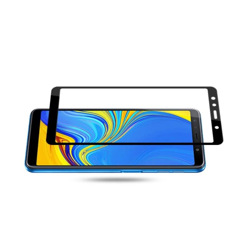 Skydd Av Härdat Glas Samsung Galaxy A7 Svart Mocolo