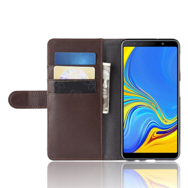 Skyddsfodral Samsung Galaxy A7 Svart Delat Läder