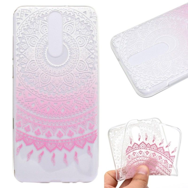 Skal för Huawei Mate 10 Lite Rosa Transparent Färgglad Mandala