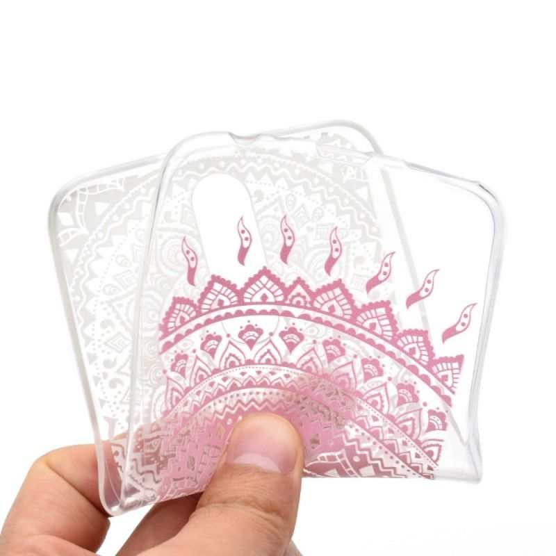 Skal för Huawei Mate 10 Lite Rosa Transparent Färgglad Mandala