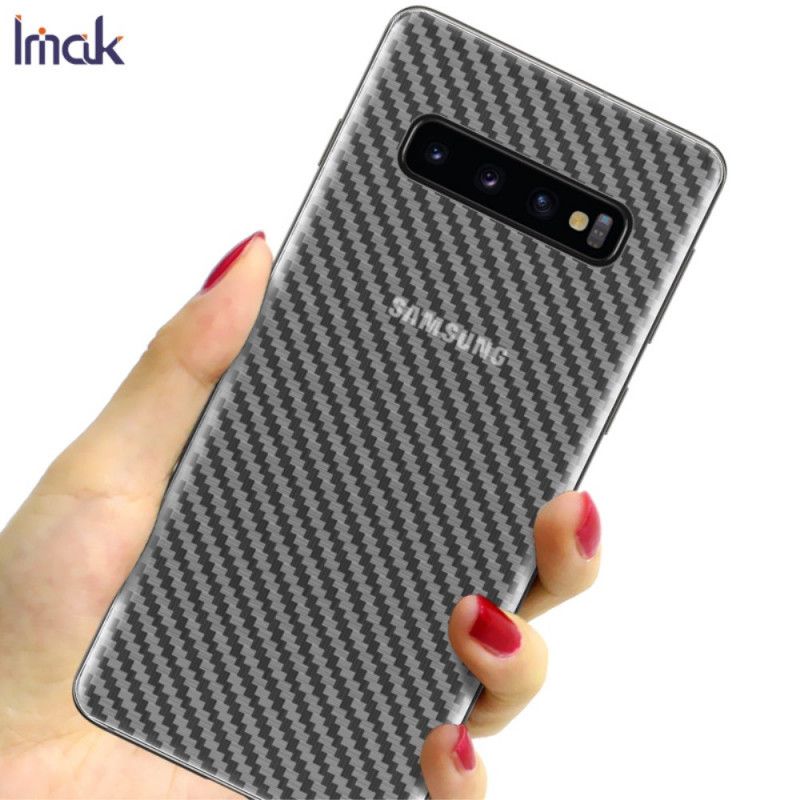 Bakre Skyddsfilm Samsung Galaxy S10 Carbon Style Imak