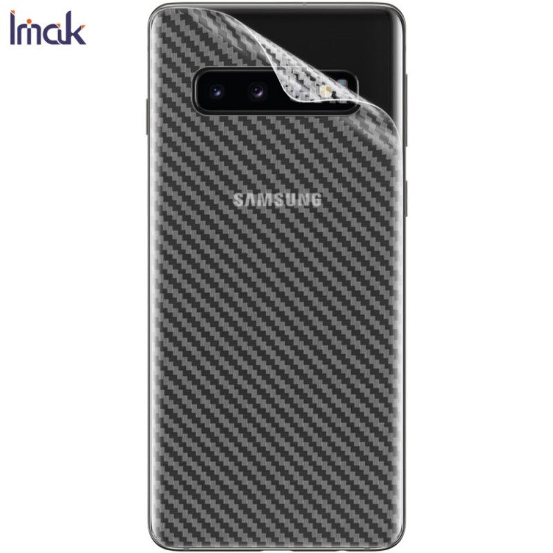 Bakre Skyddsfilm Samsung Galaxy S10 Carbon Style Imak