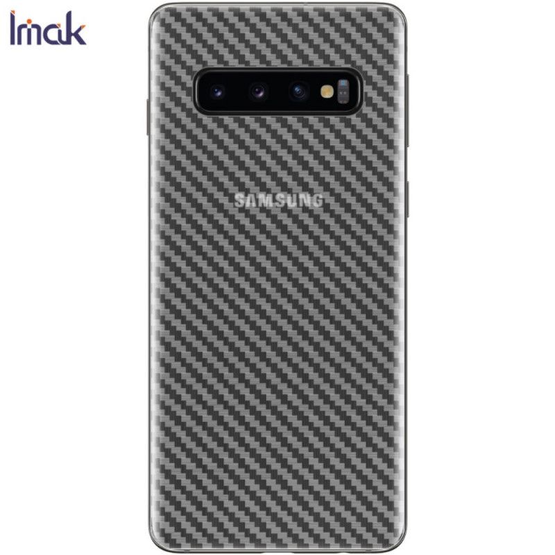 Bakre Skyddsfilm Samsung Galaxy S10 Carbon Style Imak