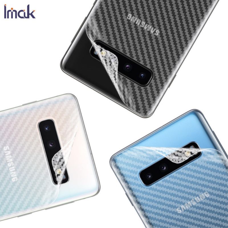 Bakre Skyddsfilm Samsung Galaxy S10 Carbon Style Imak