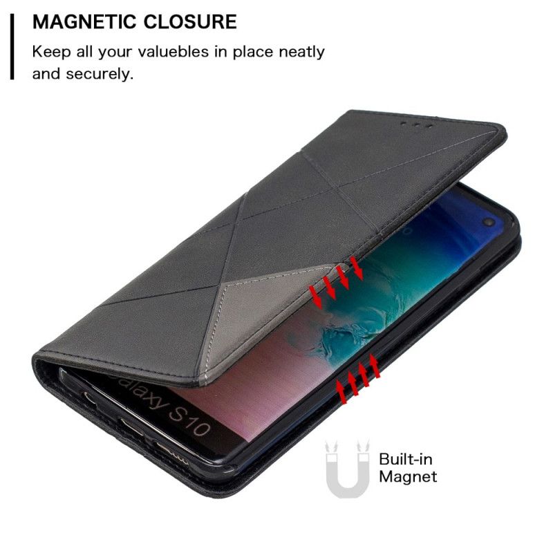 Folio-fodral Samsung Galaxy S10 Svart Artiststil