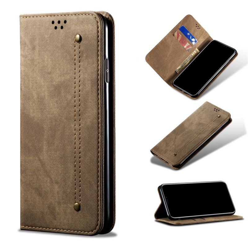 Folio-fodral Samsung Galaxy S10 Svart Jeanstyg