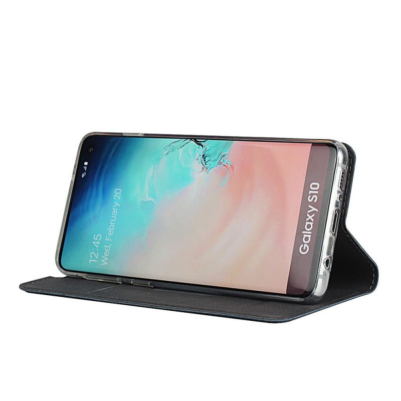 Folio-fodral Samsung Galaxy S10 Svart Mobilskal Ultra Finess