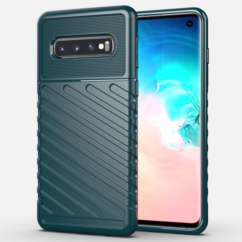 Skal för Samsung Galaxy S10 Svart Åskserie