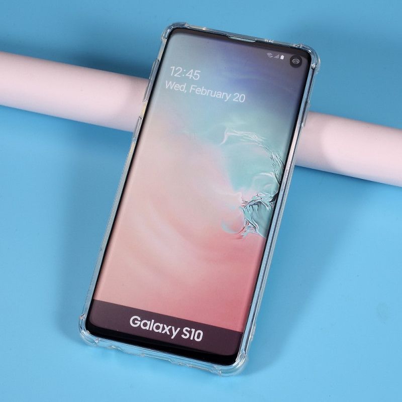 Skal för Samsung Galaxy S10 Transparent Korthållare