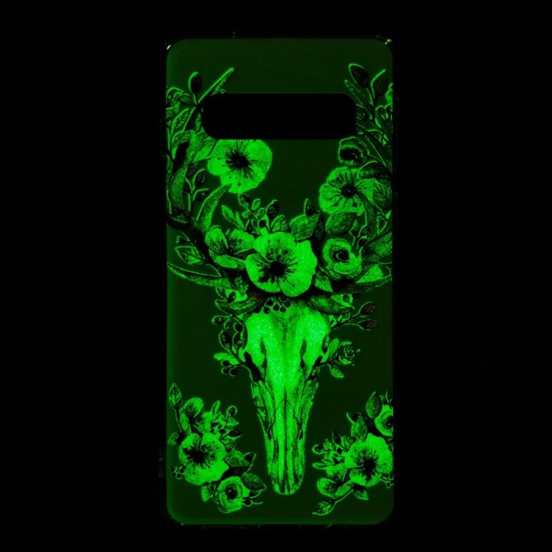 Skal Samsung Galaxy S10 Fluorescerande Blommande Älg