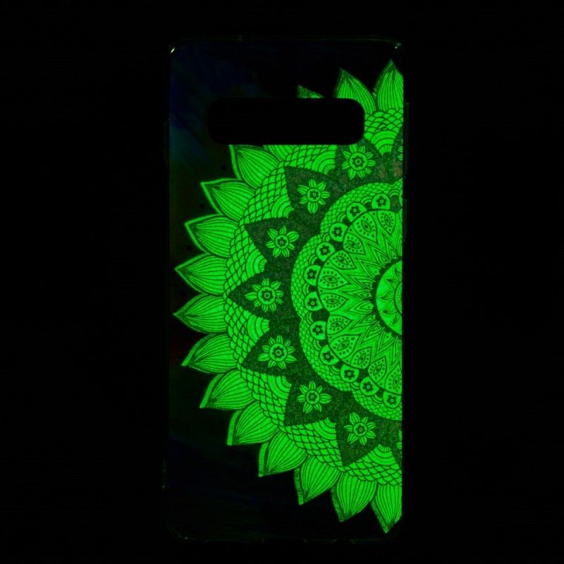 Skal Samsung Galaxy S10 Fluorescerande Mandala