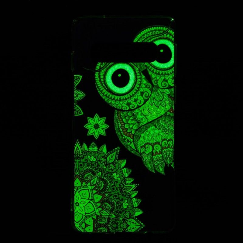 Skal Samsung Galaxy S10 Fluorescerande Mandalauggla