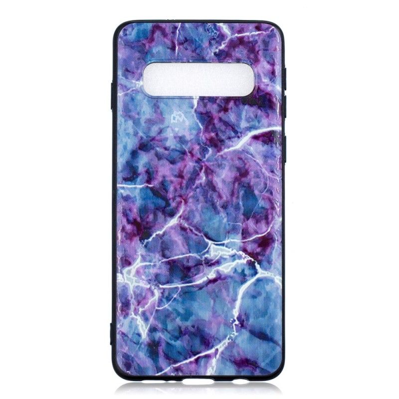 Skal Samsung Galaxy S10 Lila Marmor