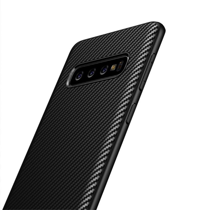 Skal Samsung Galaxy S10 Svart Ipaky Kolfiber