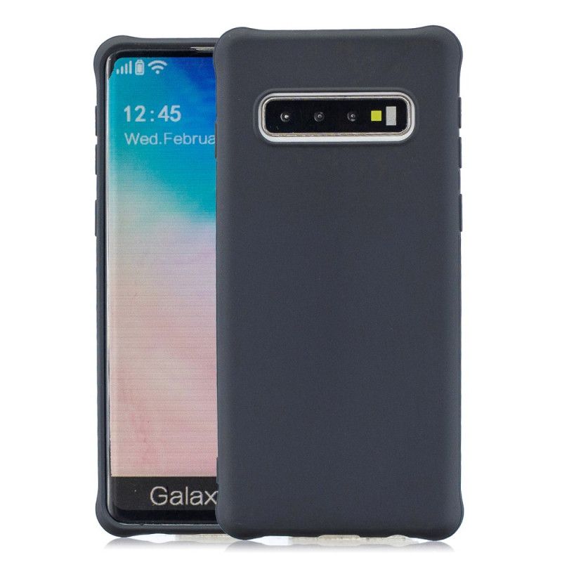 Skal Samsung Galaxy S10 Svart Mjuk Matt Silikon