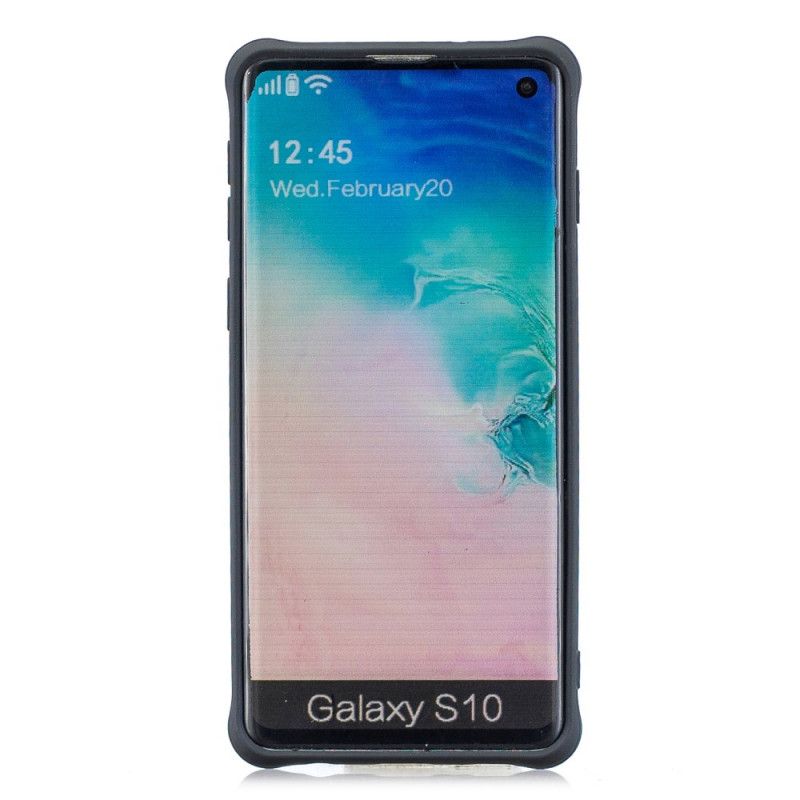 Skal Samsung Galaxy S10 Svart Mjuk Matt Silikon