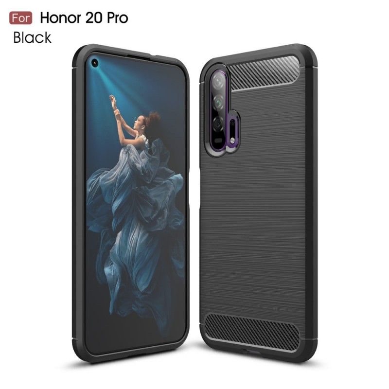 Skal Honor 20 Pro Svart Borstad Kolfiber