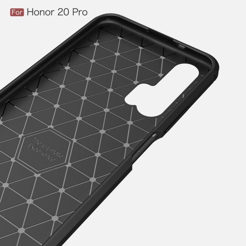 Skal Honor 20 Pro Svart Borstad Kolfiber