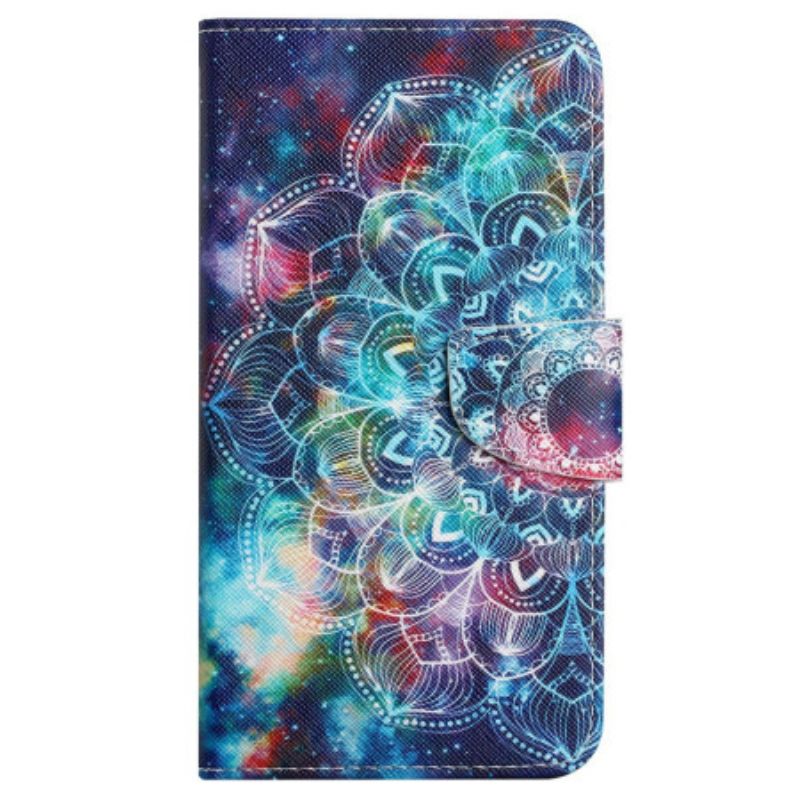 Skyddsfodral Samsung Galaxy A15 5g Stjärnhimmel Och Lanyard Mandala