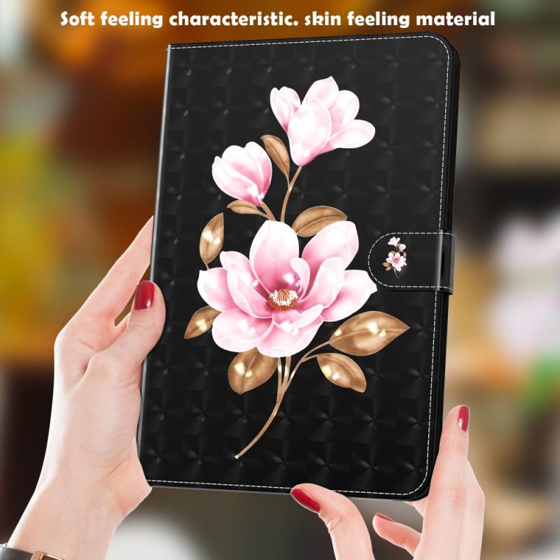 Fodral för Samsung Galaxy Tab A7 Ljusa Fläckrosa Blommor