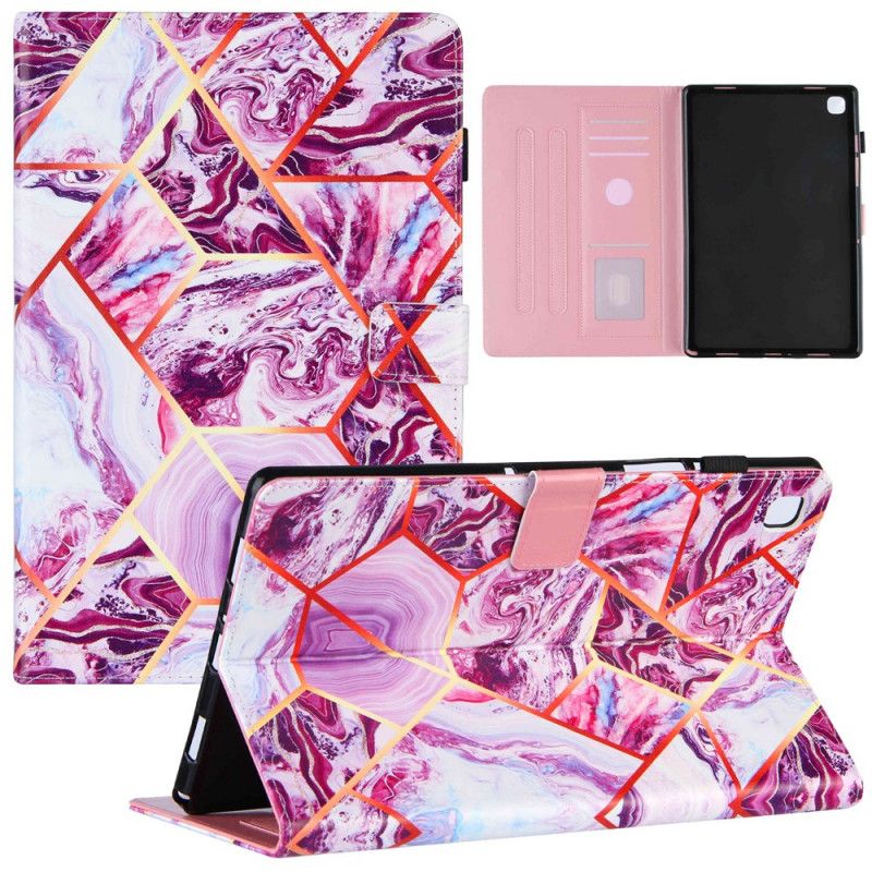 Fodral för Samsung Galaxy Tab A7 Rosa Marmorvariation