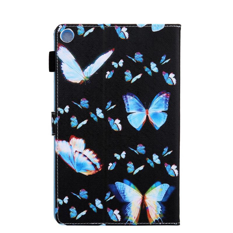 Fodral för Samsung Galaxy Tab A7 Svart Flera Fjärilar