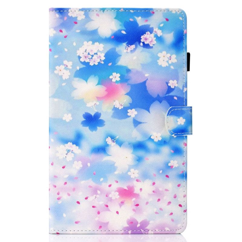 Fodral Samsung Galaxy Tab A7 Akvarellblommor