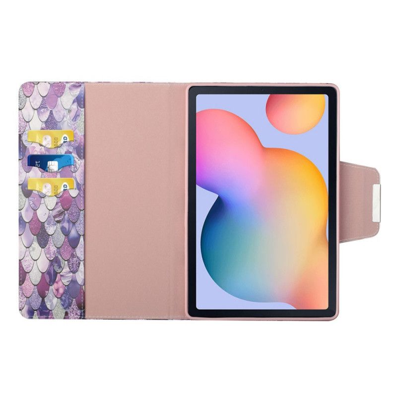 Fodral Samsung Galaxy Tab A7 Lila Designer Paljetter