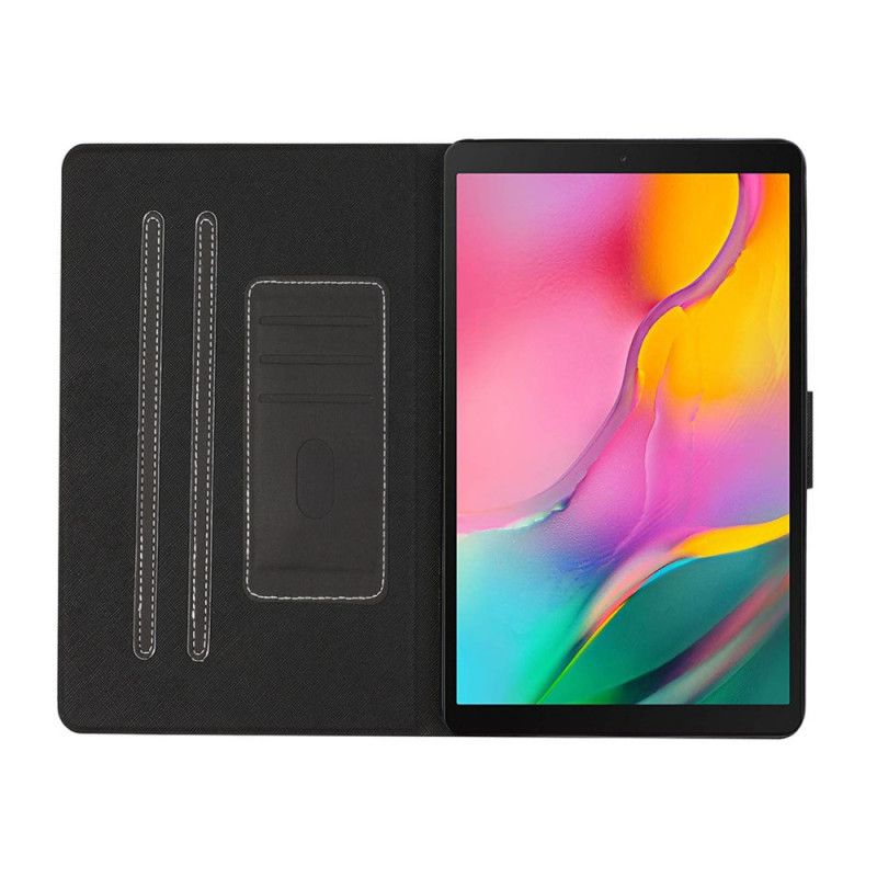 Fodral Samsung Galaxy Tab A7 Svart Klassiskt Konstläder