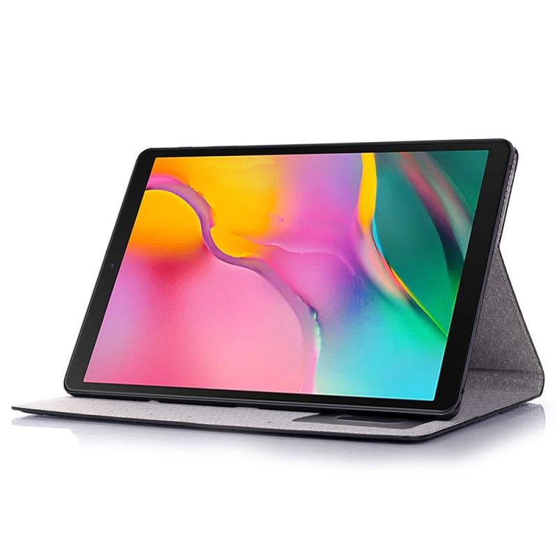 Fodral Samsung Galaxy Tab A7 Svart Krokodilhudeffekt