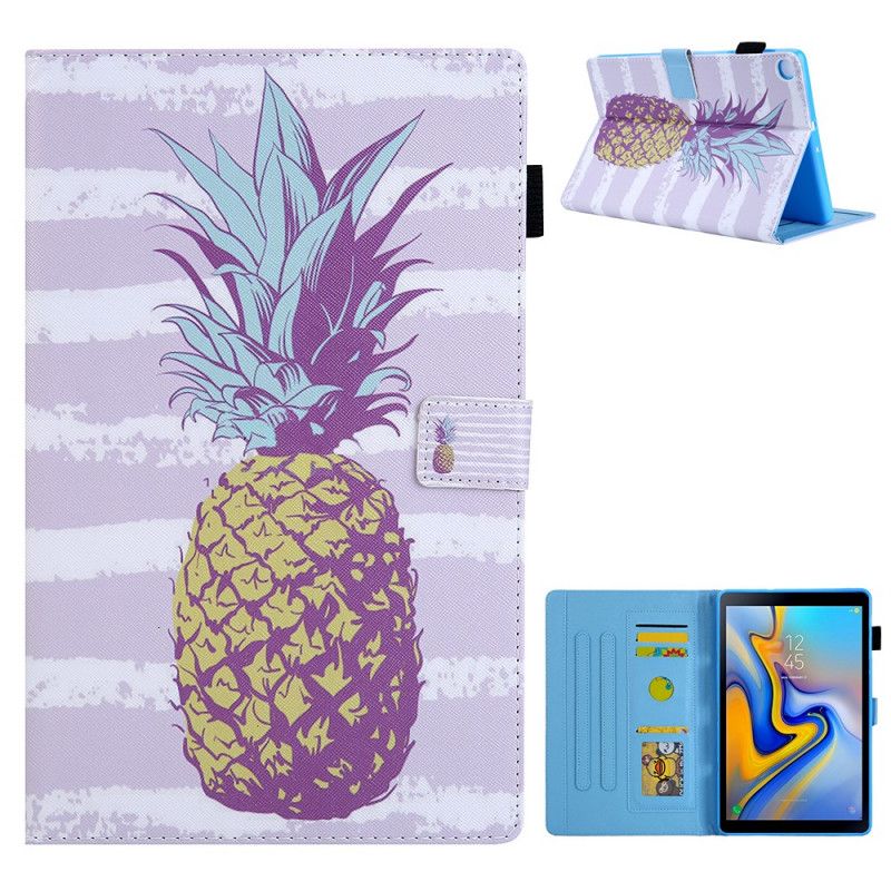 Skyddsfodral Samsung Galaxy Tab A7 Magenta Ananas Design