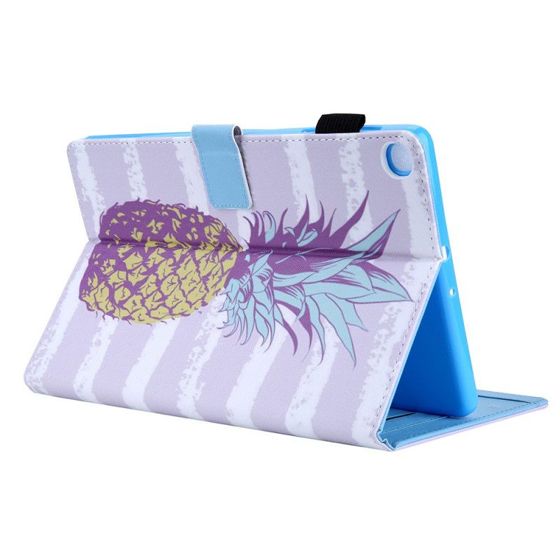 Skyddsfodral Samsung Galaxy Tab A7 Magenta Ananas Design