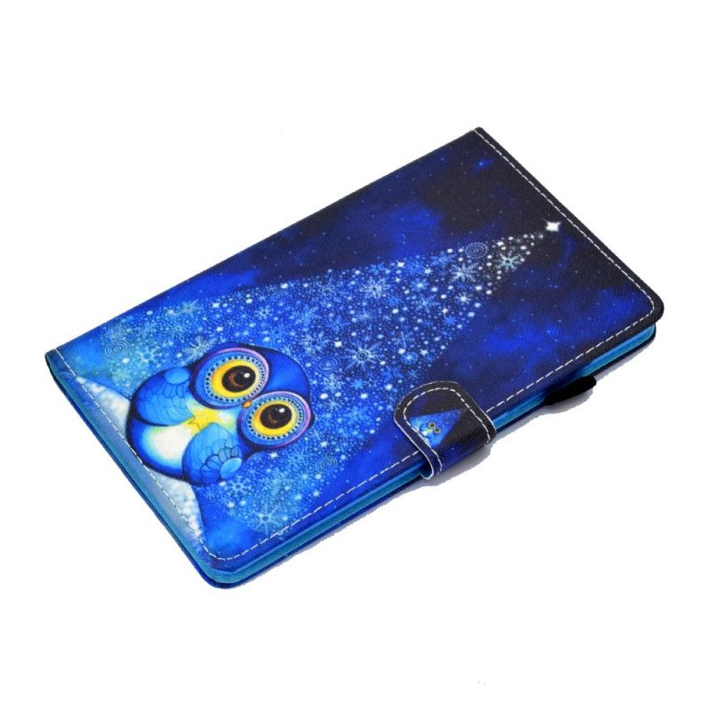 Skyddsfodral Samsung Galaxy Tab A7 Mörkblå Uggla