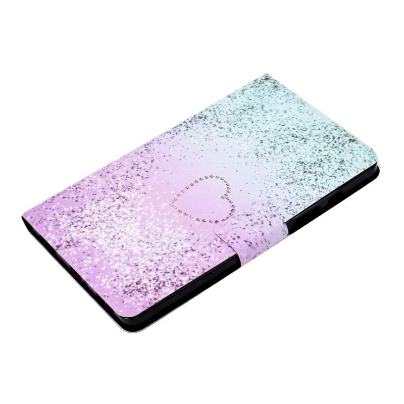 Skyddsfodral Samsung Galaxy Tab A7 Rosa Blanka Paljetter