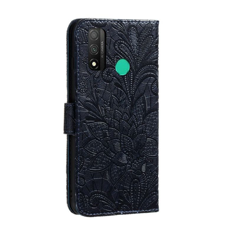 Fodral Huawei P Smart 2020 Cyan Tribal Thong Blommor