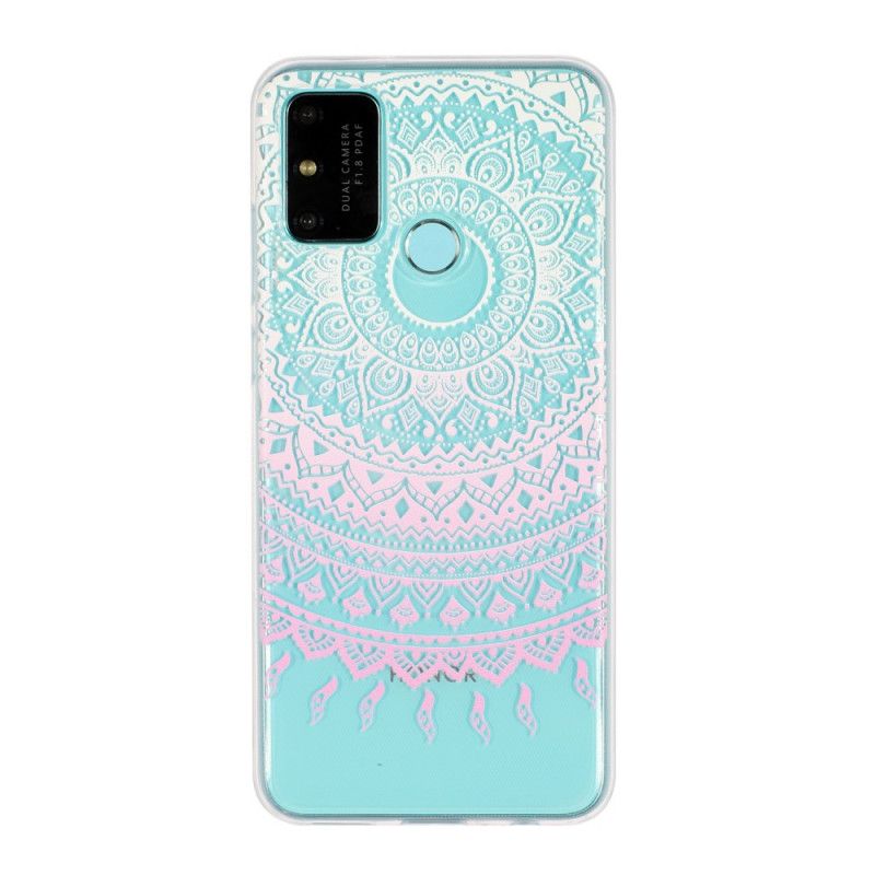 Skal för Huawei P Smart 2020 Rosa Transparent Färgglad Mandala