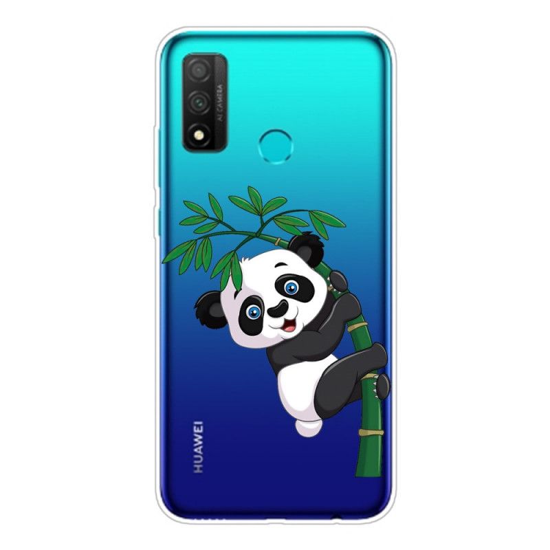 Skal för Huawei P Smart 2020 Transparent Panda På Bambu